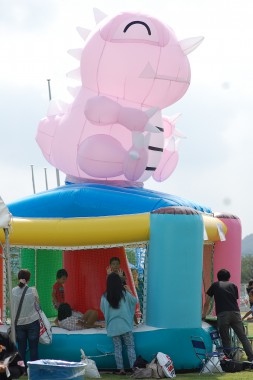 会場内でも目立っていたふわふわ