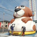 新型車内見会を開催する自動車ディーラーからふわふわレンタルのご依頼!in千葉県匝瑳市