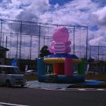 現地販売会も兼ねた住宅メーカーお客様感謝祭の会場にふわふわをレンタル!in千葉県船橋市