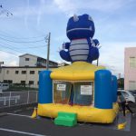 携帯ショップの夏休みイベントにふわふわをレンタル!in福井県福井市