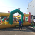 防災施設の夏休み企画にふわふわを1ヶ月レンタルしました!in新潟県三条市