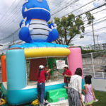 インターナショナルスクールの新校舎完成記念イベントにふわふわ遊具をレンタル!in兵庫県神戸市