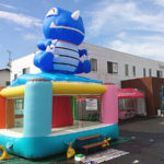 住宅展示場の週末イベントにふわふわ遊具をレンタル!in山口県宇部市