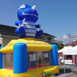 住宅展示場の来場促進にふわふわ遊具をレンタルいただきました！in長野県長野市