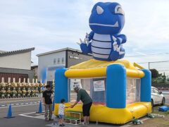 新モデルハウス公開イベント会場にふわふわ遊具を設置!in神奈川県平塚市