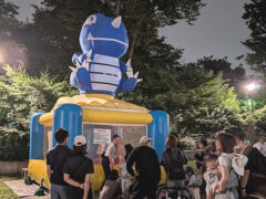 夏祭りのキッズコーナーにふわふわ遊具「エアランドミニ」をレンタル!in東京都立川市