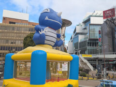 公園の賑わいを作るためにふわふわ遊具が一役買いました!in大阪府枚方市